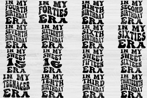 Birthday Svg Png Cut Files, In My Era Svg, Birthday Girl Svg Files For Cricut, Sweet Sixteen Svg Silhouette Digital Designs Birthday Bundle SVG TiffsCraftyCreations 