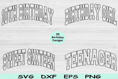 Birthday Svg Png Cut Files, In My Era Svg, Birthday Girl Svg Files For Cricut, Sweet Sixteen Svg Silhouette Digital Designs Birthday Bundle SVG TiffsCraftyCreations 