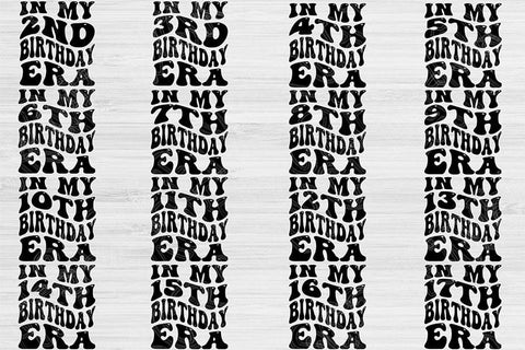 Birthday Svg Png Cut Files, In My Era Svg, Birthday Girl Svg Files For Cricut, Sweet Sixteen Svg Silhouette Digital Designs Birthday Bundle SVG TiffsCraftyCreations 