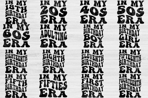 Birthday Svg Png Cut Files, In My Era Svg, Birthday Girl Svg Files For Cricut, Sweet Sixteen Svg Silhouette Digital Designs Birthday Bundle SVG TiffsCraftyCreations 