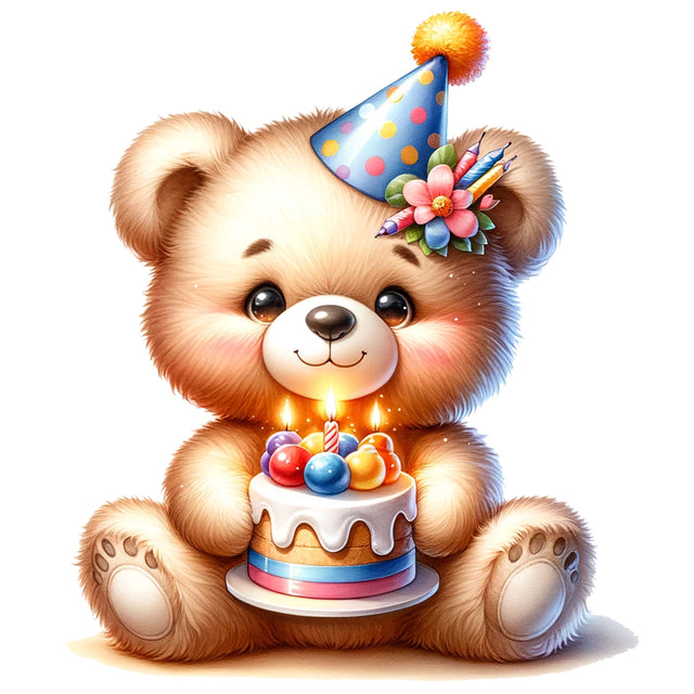 Birthday Teddy Bear,Illustrator Clipart,Quotes and Sayings,Food & Drink,On Sale, Print & Cut Sublimation Newmockups 