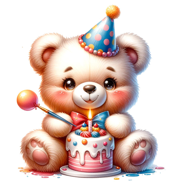 Birthday Teddy Bear,Illustrator Clipart,Quotes and Sayings,Food & Drink,On Sale, Print & Cut Sublimation Newmockups 