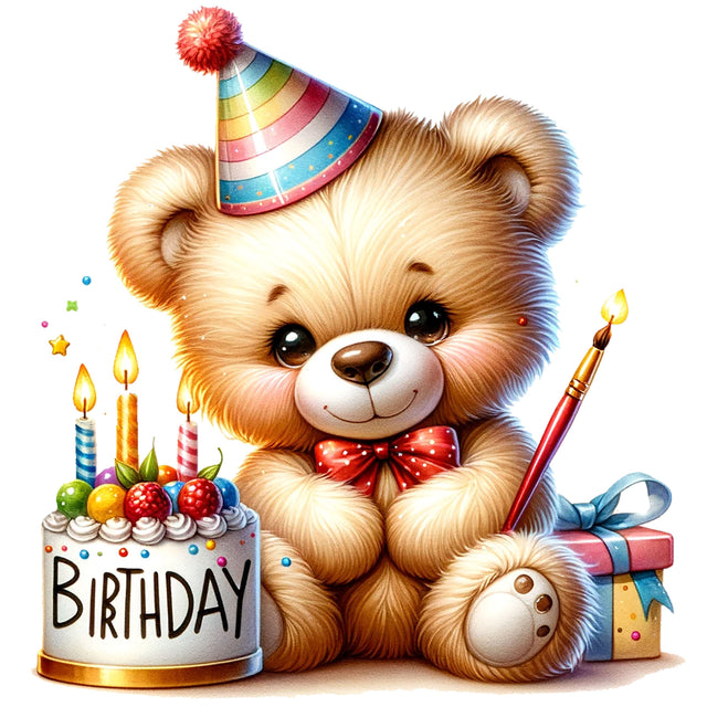 Birthday Teddy Bear,Illustrator Clipart,Quotes and Sayings,Food & Drink,On Sale, Print & Cut Sublimation Newmockups 