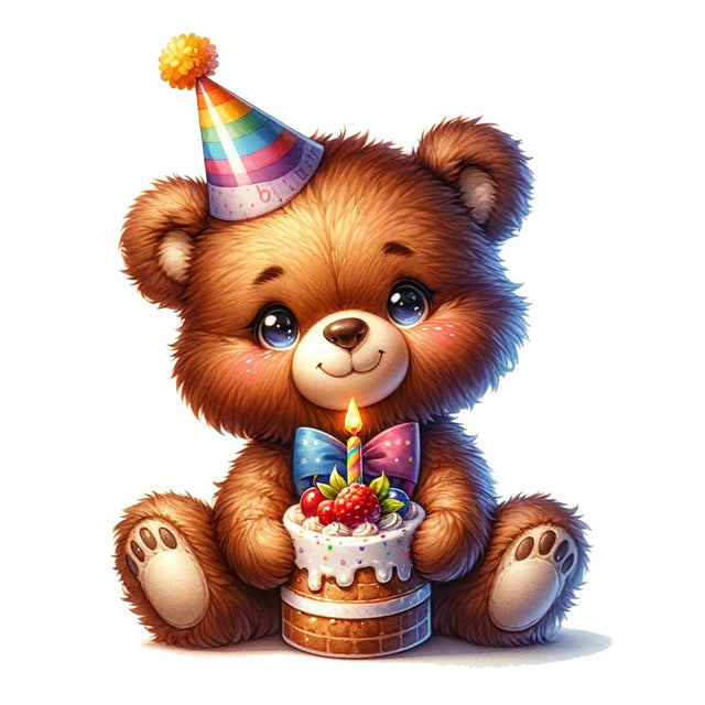 Birthday Teddy Bear,Illustrator Clipart,Quotes and Sayings,Food & Drink,On Sale, Print & Cut Sublimation Newmockups 
