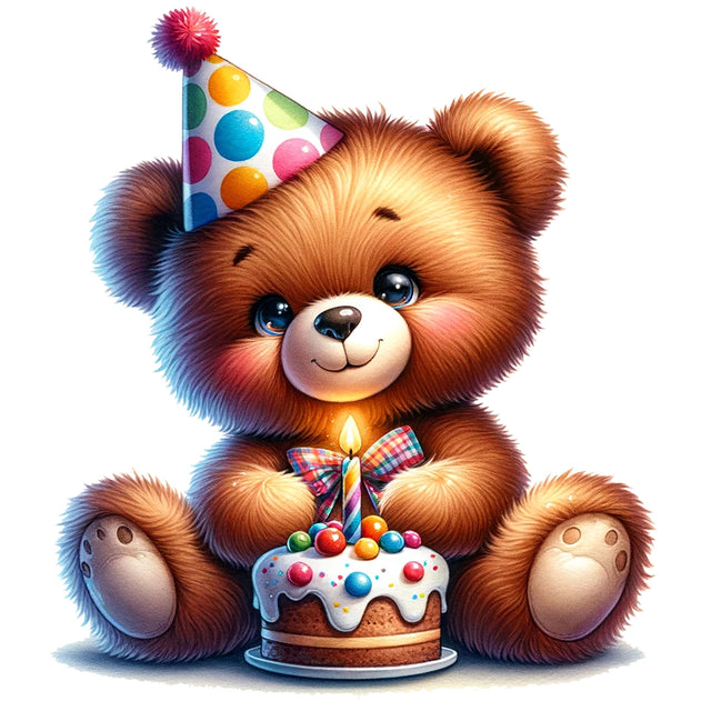 Birthday Teddy Bear,Illustrator Clipart,Quotes and Sayings,Food & Drink,On Sale, Print & Cut Sublimation Newmockups 