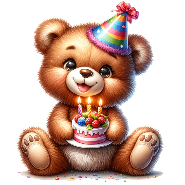 Birthday Teddy Bear,Illustrator Clipart,Quotes and Sayings,Food & Drink,On Sale, Print & Cut Sublimation Newmockups 