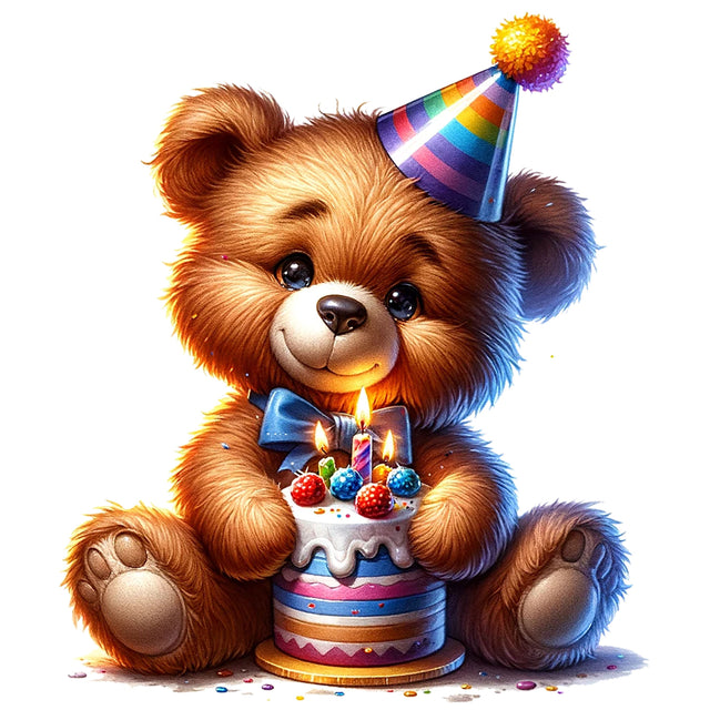 Birthday Teddy Bear,Illustrator Clipart,Quotes and Sayings,Food & Drink,On Sale, Print & Cut Sublimation Newmockups 