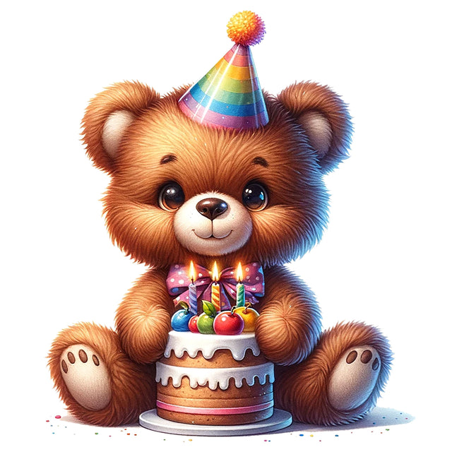 Birthday Teddy Bear,Illustrator Clipart,Quotes and Sayings,Food & Drink,On Sale, Print & Cut Sublimation Newmockups 
