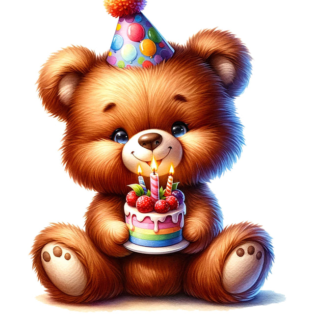 Birthday Teddy Bear,Illustrator Clipart,Quotes and Sayings,Food & Drink,On Sale, Print & Cut Sublimation Newmockups 