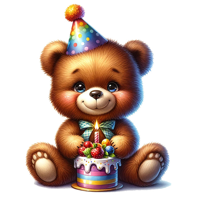 Birthday Teddy Bear,Illustrator Clipart,Quotes and Sayings,Food & Drink,On Sale, Print & Cut SVG Newmockups 