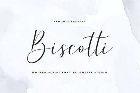 Biscotti Script Font - Wedding Business Font Jimtype Studio 