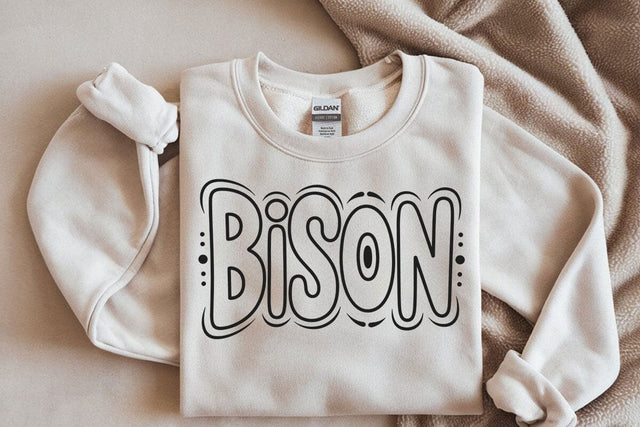 BISON - Doodle Letters Svg SVG DesignDestine 