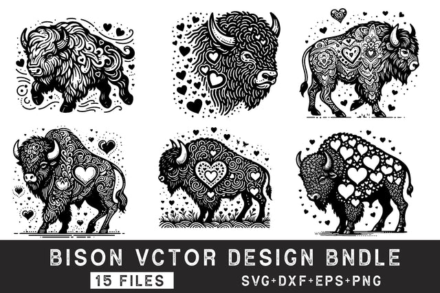 Bison SVG Bundle SVG Rupkotha 