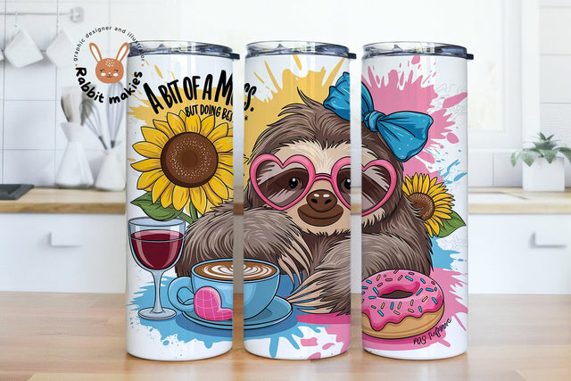 Bit Of a Mess But Doing My Best Anxiety PNG Sublimation Rabbitmakies 