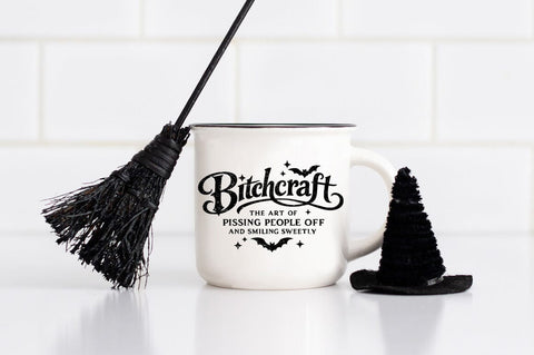 Bitchcraft SVG | Funny Witchy Halloween png dxf eps SVG Pickled Thistle Creative 