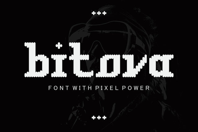 Bitova - Pixel Power Rounded Font Font Mozzatype 