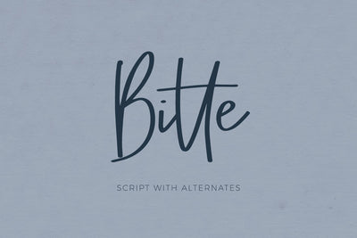 Bitte Handwriting Script Font Font Beck McCormick 