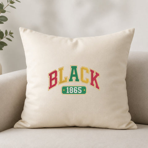 Black 1865 Embroidery Design – Black History Juneteenth Retro Varsity Lettering Machine Embroidery File Embroidery/Applique DESIGNS PatternFeed8 