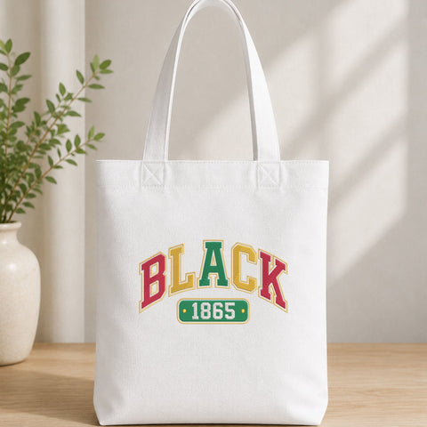 Black 1865 Embroidery Design – Black History Juneteenth Retro Varsity Lettering Machine Embroidery File Embroidery/Applique DESIGNS PatternFeed8 