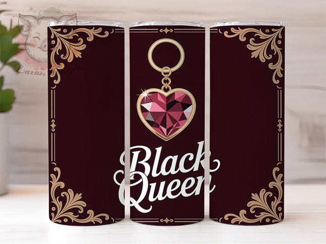Black Afro Queen Empowerment Tumbler Wrap, Afro Queen, Melanin Pride, Empowerment Theme, Bold Design, Glam Wrap, Sublimation Design Sublimation Lara' s Designs 