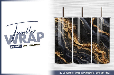Black and gold abstract fluid art background Sublimation Regulrcrative 