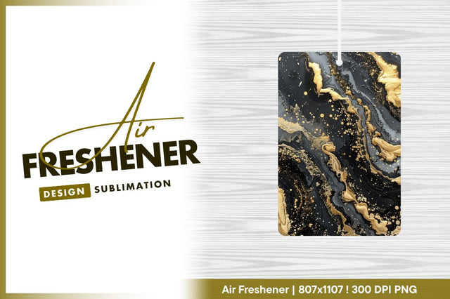 Black and gold abstract liquid art design Sublimation Regulrcrative 