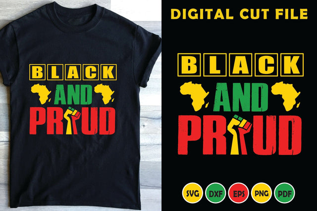 Black and Proud, Black History Month SVG Design SVG CraftLabSVG 