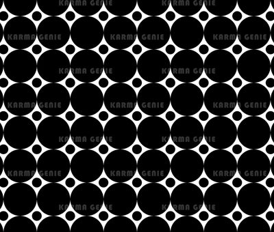Black And White Circles And Spots Retro 60s Two Tone Pattern Digital Paper Digital Pattern Karma Genie Graphics 