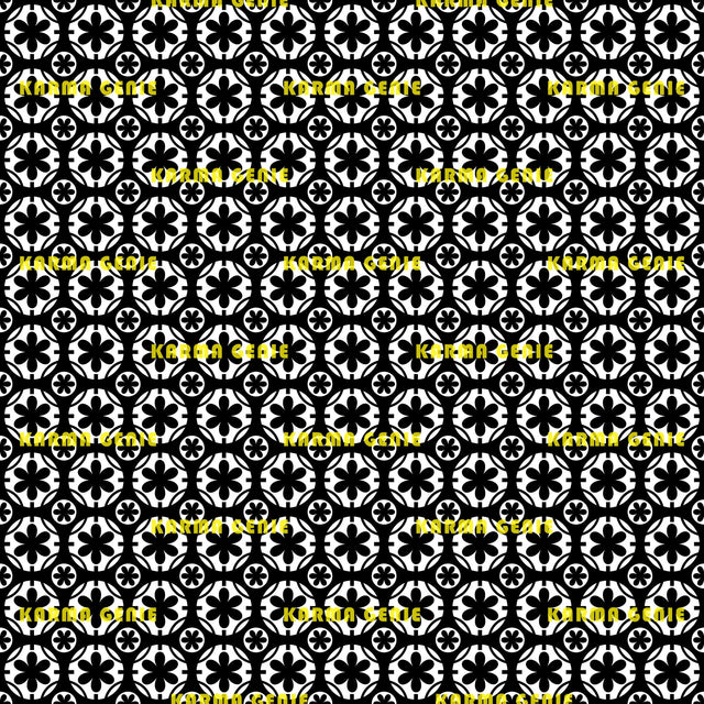 Black And White Retro Daisy Flowers Pattern Digital Paper Digital Pattern Karma Genie Graphics 