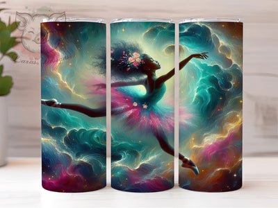 Black Ballerina Dance Tumbler, Ballerina Theme, Dance Design, Graceful Style, Ballet Inspiration, 20Oz Tumbler, Sublimation Wrap Sublimation Lara' s Designs 