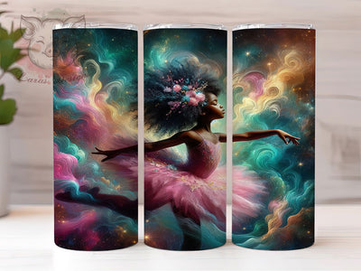 Black Ballerina Dance Tumbler, Ballerina Theme, Dance Design, Graceful Style, Ballet Inspiration, 20Oz Tumbler, Sublimation Wrap Sublimation Lara' s Designs 