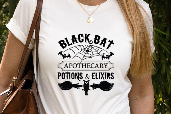 Black bat apothecary potions & elixirs SVG Angelina750 