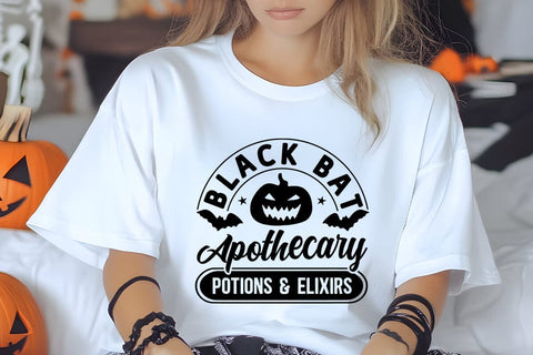 Black bat apothecary potions & elixirs SVG Angelina750 