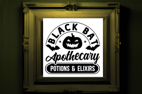 Black bat apothecary potions & elixirs SVG Angelina750 