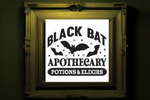 Black bat apothecary potions & elixirs SVG Angelina750 