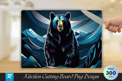 Black Bear Cutting Board Sublimation Regulrcrative 