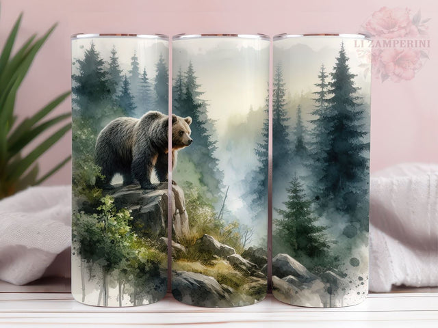 Black Bear Hunting Season 20oz Tumbler Wrap PNG, Bear Hunting Tumber Png, Straight & Tapered Tumbler Wrap, Instant Digital Download Sublimation Li Zamperini 