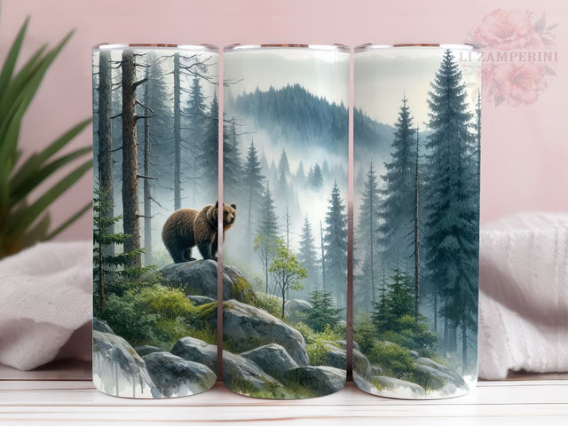 Black Bear Hunting Season 20oz Tumbler Wrap PNG, Bear Hunting Tumber Png, Straight & Tapered Tumbler Wrap, Instant Digital Download Sublimation Li Zamperini 
