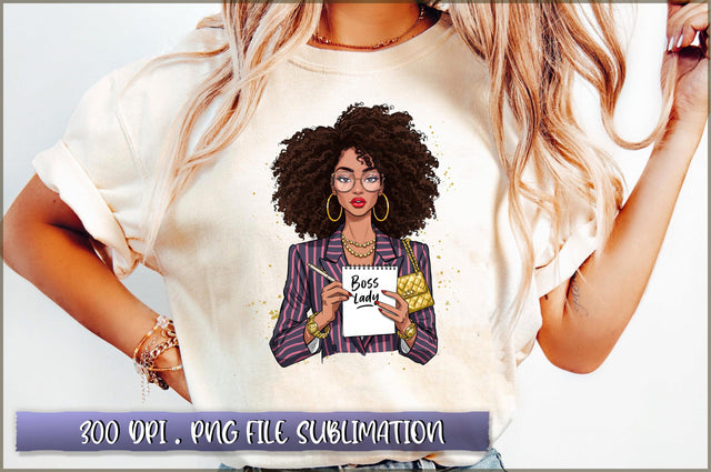 Black Boss Lady Girl Boss Lady Sublimation Sublimation Shetara Begum 