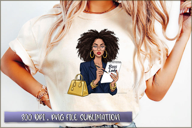 Black Boss Lady Girl Boss Lady Sublimation Sublimation Shetara Begum 