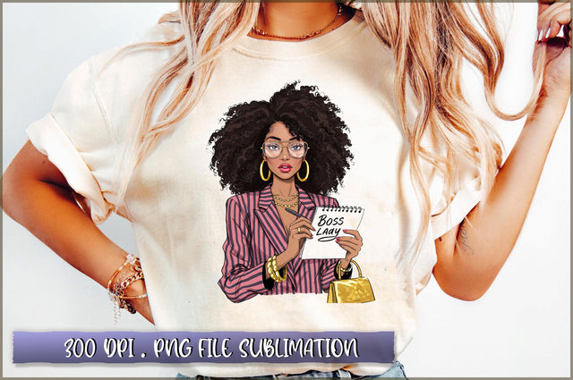 Black Boss Lady Girl Boss Lady Sublimation Sublimation Shetara Begum 