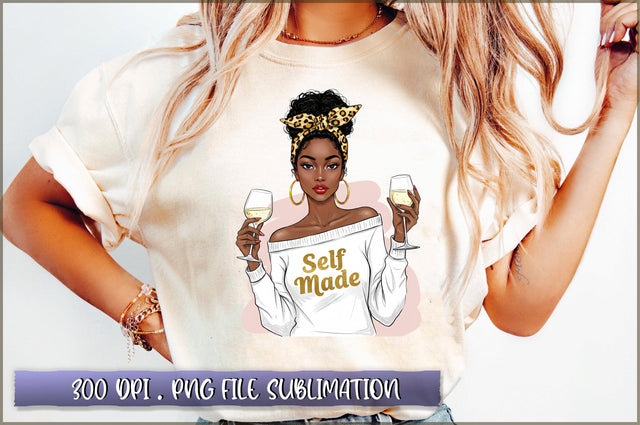 Black Boss Lady Self Mode PNG Sublimation Shetara Begum 