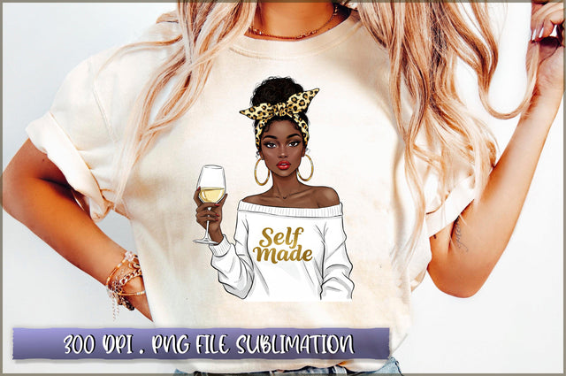 Black Boss Lady Self Mode PNG Sublimation Shetara Begum 