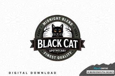 Black cat apothecary midnight blend sublimation png design Sublimation Regulrcrative 