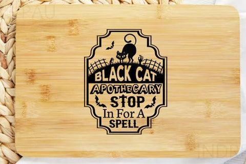 Black cat apothecary stop in for a spell SVG Angelina750 