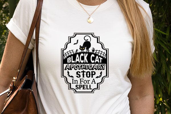 Black cat apothecary stop in for a spell SVG Angelina750 