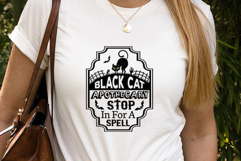 Black cat apothecary stop in for a spell SVG Angelina750 