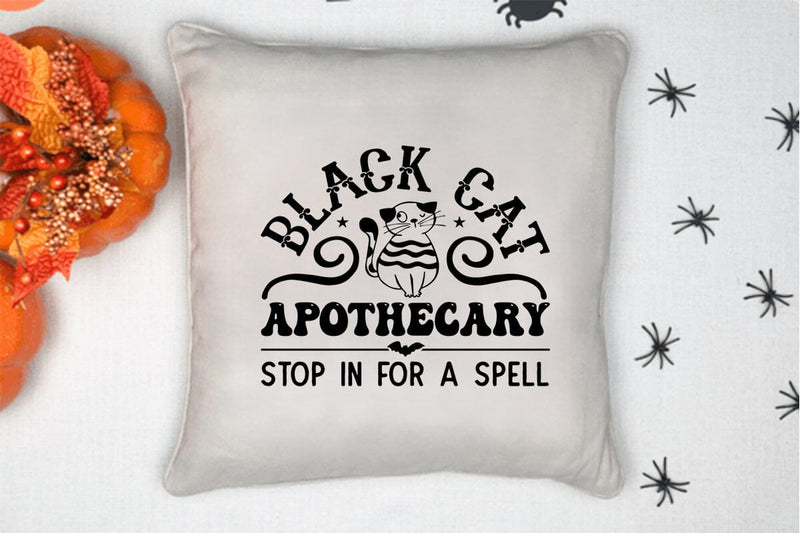 Black cat apothecary stop in for a spell SVG Angelina750 