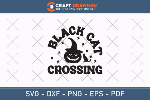 Black Cat Crossing Halloween Svg Halloween Svg , Halloween Clipart, Ghost Svg, Halloween Shirt Svg, Hippie Svg, Retro Svg, Svg Bundle, Sublimation Designs SVG Debashish Barman 