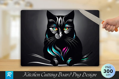 Black Cat Cutting Board Cutting Board Sublimation Regulrcrative 
